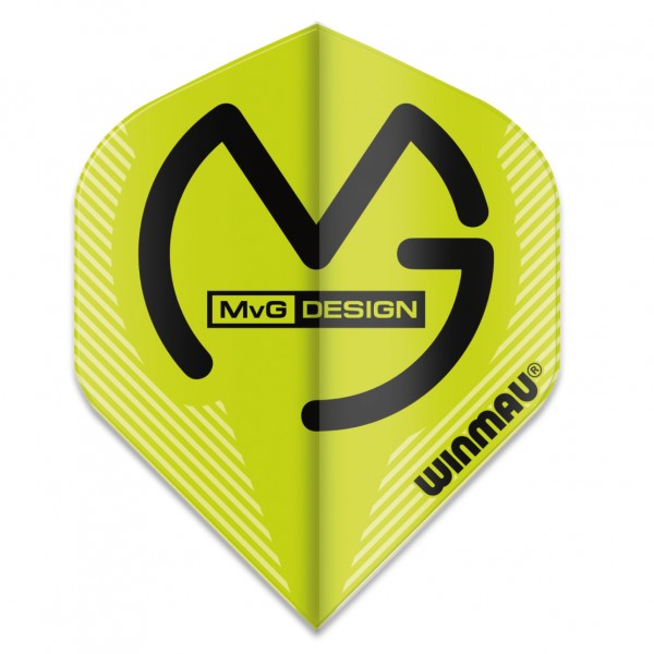 Dart-Fly Winmau MvG MEGA, Standard Form, 6900-233 grün